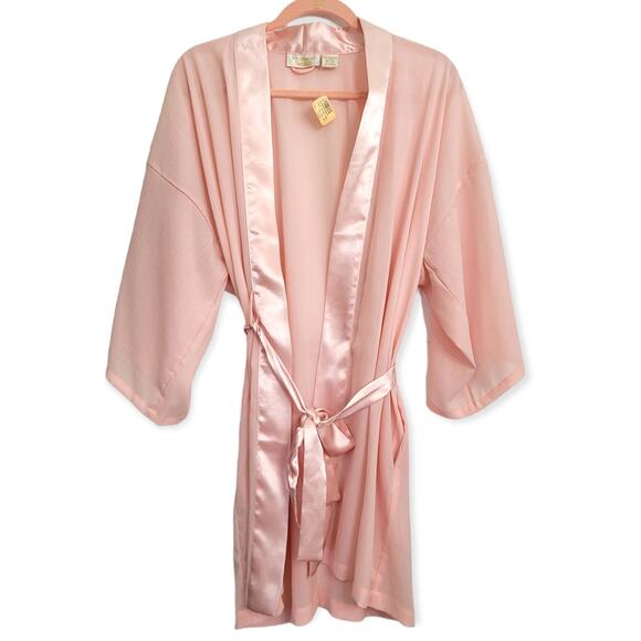 NWT Vintage Victoria's Secret Light Pink Robe One Size Fits All